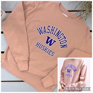 Champion Exclusive University of Washington Huskies Crew Neck Sweatshirt Men's S